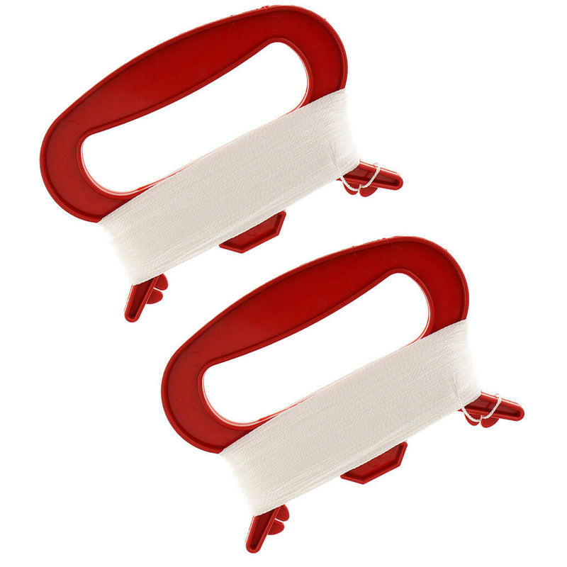 2x Red Kite Accessories Kite Handle & 100m Kite Line String Outdoor Activity