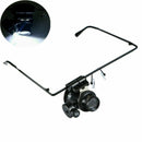 20X Glasses Type Magnifier Watch Repair Tool with One LED Light USA