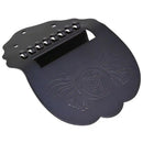 1 Pcs Black Mandolin Cable Pull Board Flower Pattern Design Mandolin Tailpi