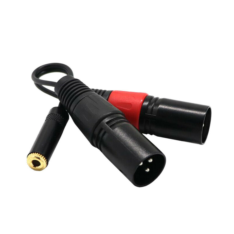 3.5mm Stereo Female To Dual XLR Male Y Splitter Cable