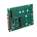 2 in 1 Mini PCI-E 2 Lane M.2 And mSATA SSD To SATA III 7+15 Pin Adapter  X6E9