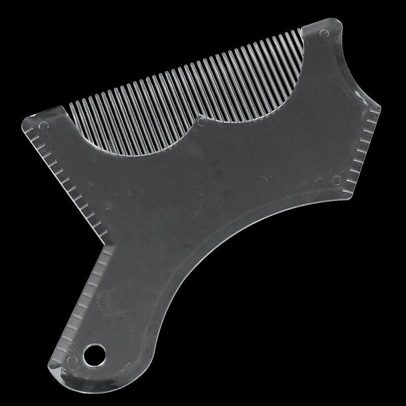 1X Men's Beard Shaping Tool Trimming Shaper Template Guide Shaving Stencil  3C