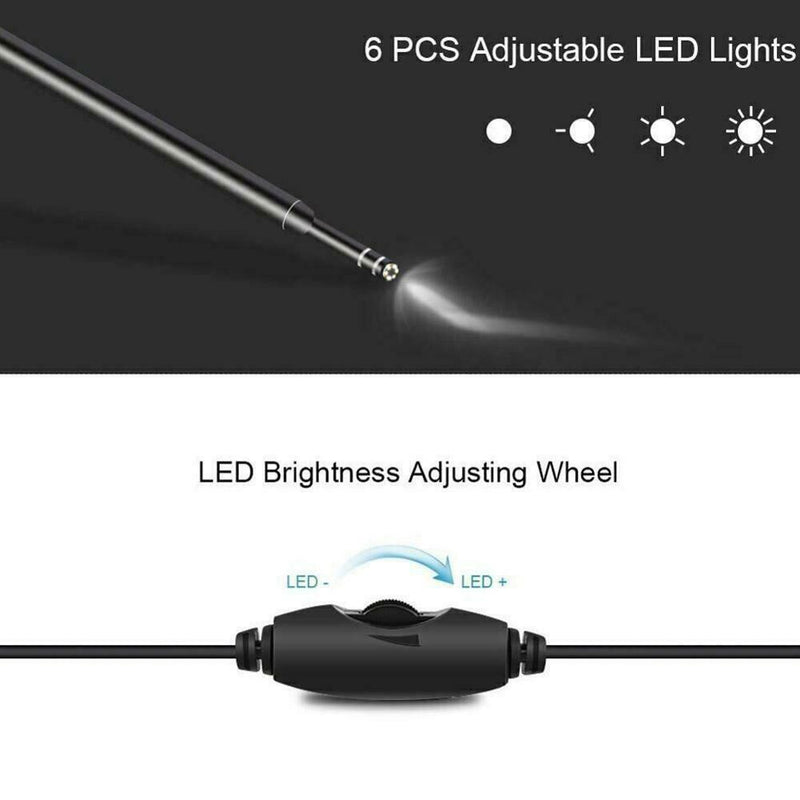 3 In 1 Visual Ear Canal Endoscope Ear Cleaner With Pixels Camera Endoscope Kit