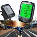 Bike Computer Speedometer Odometer Waterproof Backlight with Digital LCD Display