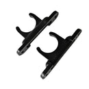 2Piece Nylon Marine Boat Kayak Paddle Oar Rod Tube Holder Clips Keeper Black