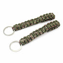 2x Paracord Strap Rope Keyring Keychain Key Chain Ring Key Fob Survival Tool