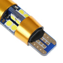 2x Amber T10 15W 3030 19SMD Canbus Error Free LED Parking Light Lamp Bulbs FT J+