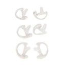 3 Pairs Transparent Silicone Soft Earbud for Walkie Talkie Covert Acoustic