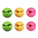 6 PCS Cable Clips, Multipurpose Cord Holder, Self-Adhesive Cord Management,