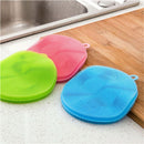 Silicone Dish Washing Sponge Scrubber Kitchen Cleaning antibacterial Tools M&E