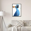 5D DIY Full Drill Diamond Painting Blue Parrot Cross Stitch Embroidery Kit