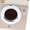Wooden Cage House Breeding Box Nest For Canary Parakeet Cockatiels Right Open