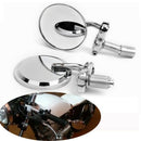 Cnc Motorcycle Moto Bike 7/8Inch 22Mm Handle Bar End Mirrors Collapsible Fo