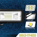 2X Led Work Lights 6 Inch 96W 12V Driving Strip Spot&Flood Light Bar Suv Of