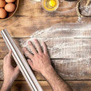 Stainless Steel Kitchen Rolling Pin Dough Fondant Cake Roller Baking Tool