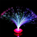 LED Multi Colour Changing Fibre Optic Fountain Night Lamp Light Home Decor I7Y2