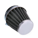 60mm 2 Layer Steel Net Filter Gauze Motorcycle Clamp-on Air Filter Cleaner