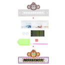 DIY Monkey Special Shaped Diamond Painting Luminous Parking Number Plate
