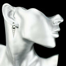 Stainless Steel Triangle Hollow Star Hoop Earrings Set of 3pcs Multi-color