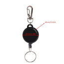 Fishing Zinger Retractor Key Ring Holder Retractable 60cm Anti Lost Steel Cable