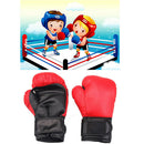 Children Boxing Gloves Punching Bag Training Glove Sparring Mitts For Kids Red
