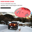 Hood Bump Stop Bonnet Bumper Cushion Black for Jeep Wrangler JK 2007-2017 A