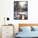5D DIY Full Drill Diamond Painting Snow House Cross Stitch Embroidery Kits
