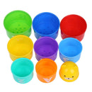9 Stacking Stacks Learning Count Number Cups Tower Baby and Toddler Activit E5G1