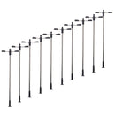10 MODELS LED LIGHTING POST TRAIN METAL LAMP GARDEN PARK STREET