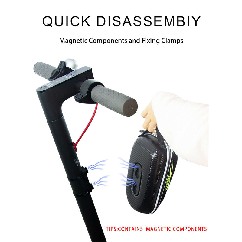 Waterproof Scooter Front Bag Durable Bike Hard Case Magnetic Bicycle Basket