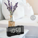 Projection Alarm Clock,6.5 Inch Projection Clock,Fm Radio with Temperature