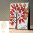 DIY Rectangle Tree Leave Metal Cutting Dies Stencil Scrapbooking Paper Album #