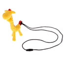 Baby BPA Free Silicone Giraffe Teething Necklace Nursing Teether Yellow