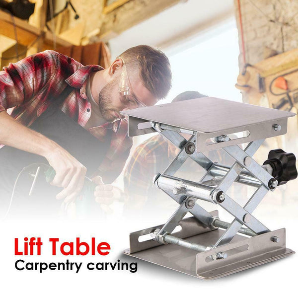 Aluminum Router Lift Table Woodworking Engraving Lab Lifting Stand Rack A#S