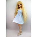 Fashion Cat Face Dress w/ Lace Sleeve for 1/3 BJD DD Dress Up Accessory Blue