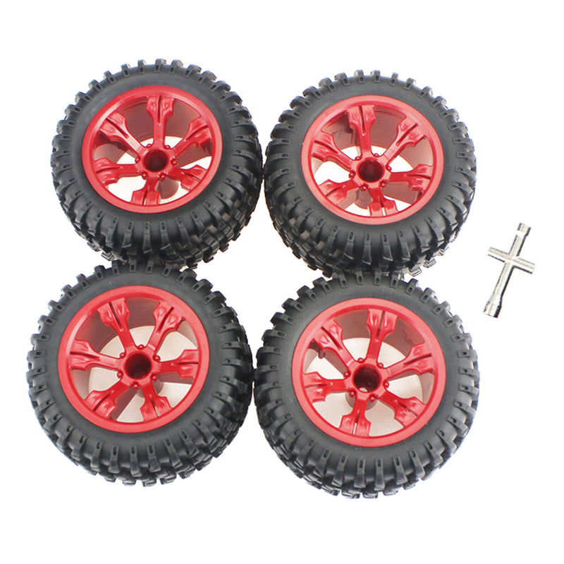 4pcs  110mm Dia. Tyres Replacement for Wltoys 12428 12428-A 12428-B 1/12 RC Cars