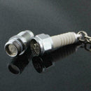LED Mini keychain flashlight Key Chain Spark Plug Keychain Keyri New Car Pa B2X0