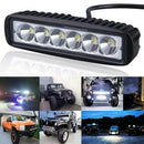 18W 6inch 6LED Work Light Bar Spot Lamp Offroad Driving Fog 4WD ATV SUV Truc OZ
