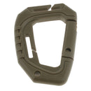 Heavy Duty Plastic Carabiner Clip Snap Hook Spring Loaded Carabina  Gray