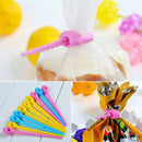 10 pieces pack 100% food grade Silicone Bag Ties-Cable Management Zip Tie TIQ