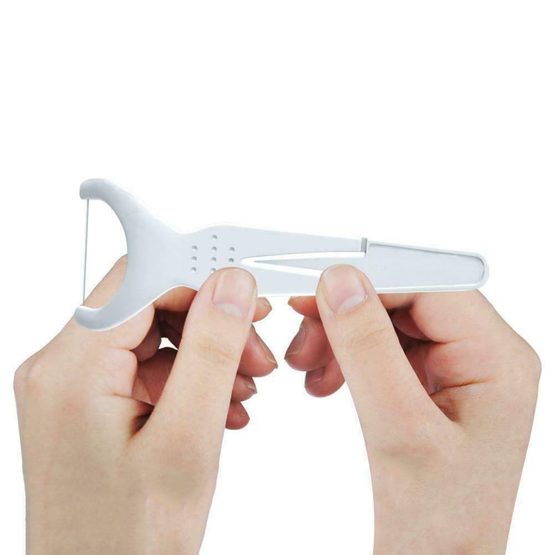 Hot 30x/box Sticks Health Tooth Clean Picks Dental D Flosser R8G5 Toothpic J4O8