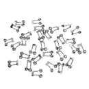30Pcs Twin Bells Ring Fishing Rod Clamp Bite Lure Alarms Fishing Bells Ring