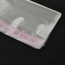 100Pcs 11x8in Clear Self Seal Adhesive Cello Cellophane Resealable Plastic Bags