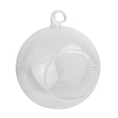 Glass Tealight Holder Microlandscape Pot Home Fairy Garden Decor 6cm_Flat
