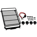 1/10 Roof Rack w/ LED Light Kit for Axial SCX10 D90 CC01 Rock Crawler Accs B