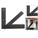Aluminium Alloy 45 90 Degree Right Angle Ruler CNC Machined Small Size Black
