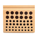 Holes Wooden Organizer Paint Bottles Display Rack Brushes Holder, Watch Repair
