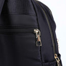 Women Large Capacity Lattice Backpack Preppy Nylon Shoulder School Bags
