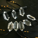 100% Natural Quartz Crystal Pendulum Pendant Necklace Chakra Healing Rock Stone