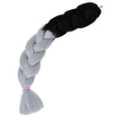 Gray black Braiding Hair 32'' 165G Xpression Jumbo Braiding Hair Synthetic